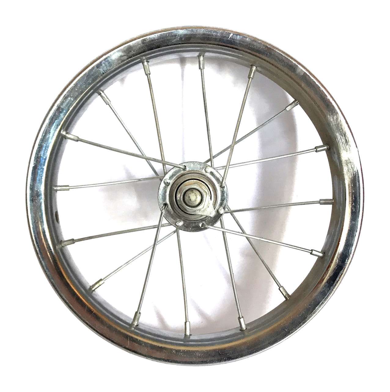 Колесо переднее 16"сталь Silver (вт.сталь на гайках)