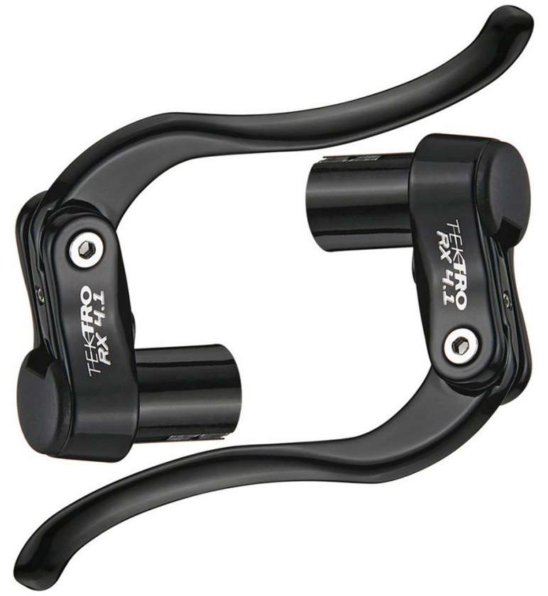 Ручки тормозные шоссе велокросс TEKTRO R.B.P RX 4.1, TRIATHLON/ROAD в торец руля 19 - 20.6мм, черные