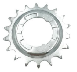 Звезда задняя 18T, для 1ск втулки, Shimano, серебристая(DX)
