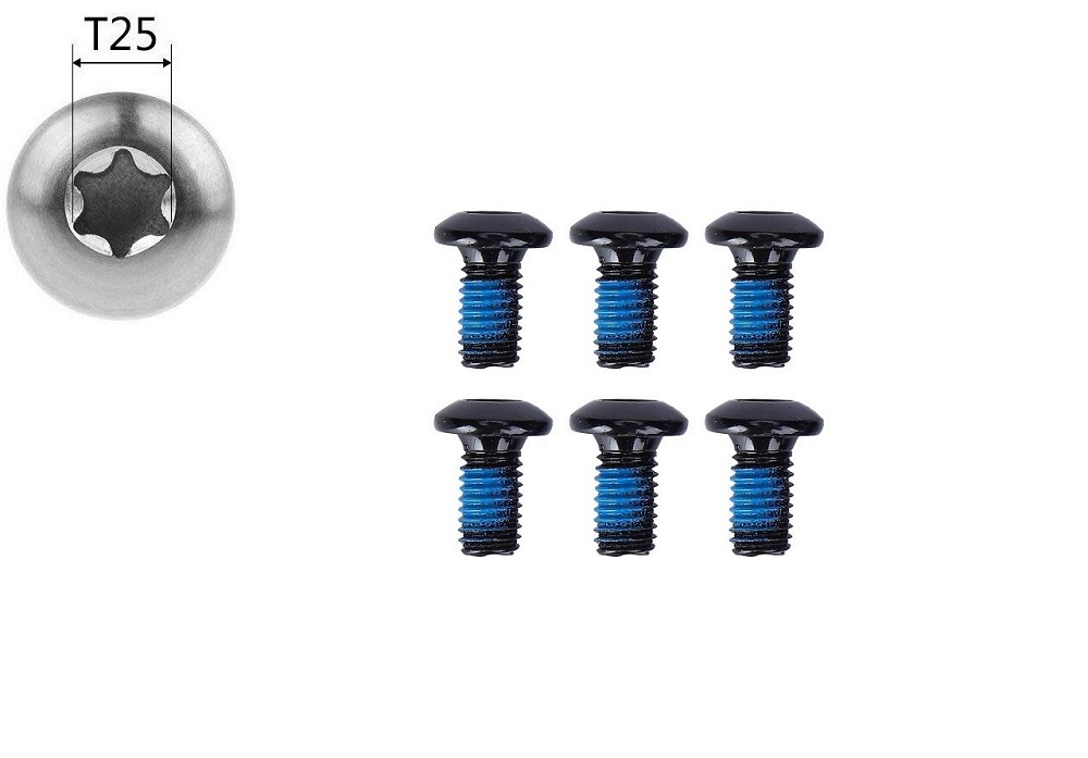 Болты крепления ротора, 6шт, M5х10, Torx T25