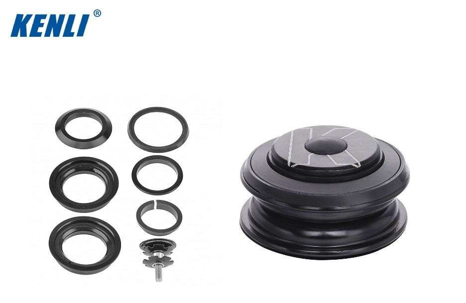 Колонка рулевая 1-1/8", полуинтегрированная, KENLI KL-B430, 28.6/44/30мм, черная