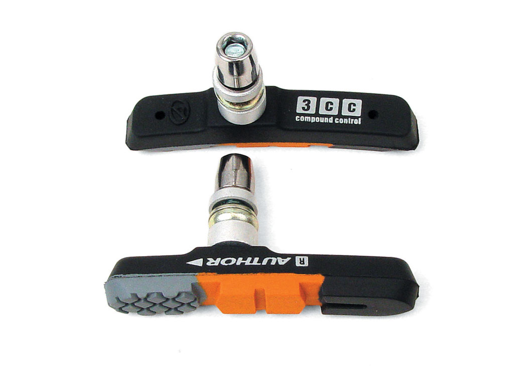 Колодки тормозные V-Brake Author ABS-3CC, всепогодные, 3 профиля, 2пары на блистере