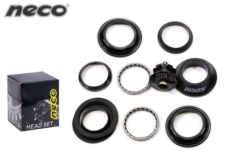 Колонка рулевая 1-1/8", полуинтегрированная, NECO H115, 28.6/44/23.6мм, черная