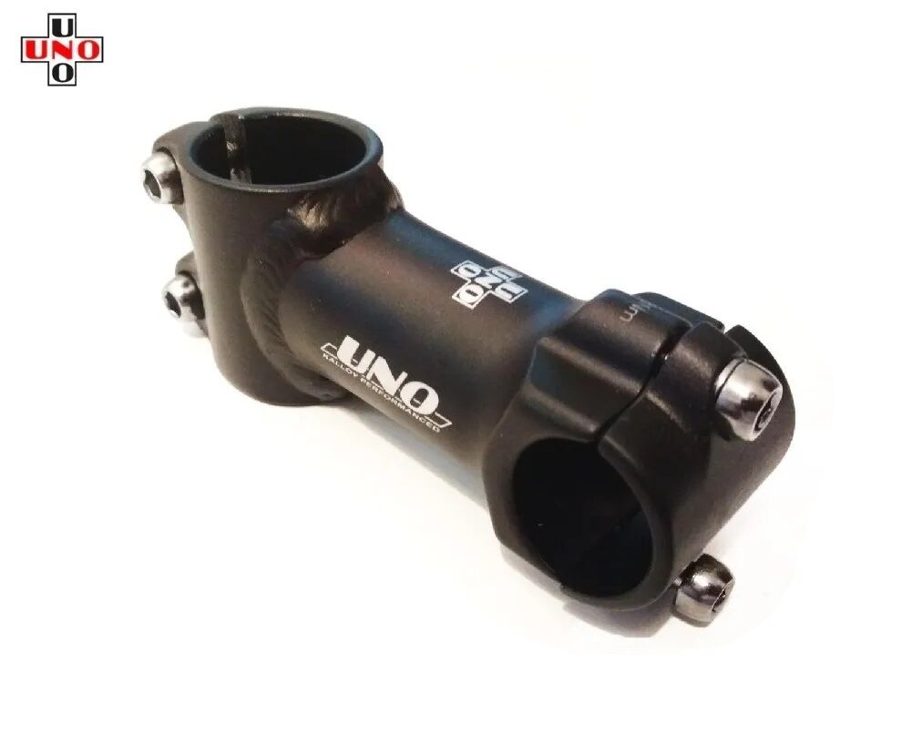 Вынос 1-1/8" 80мм, под руль 25.4мм, угол 10°, черный, UNO AS-156
