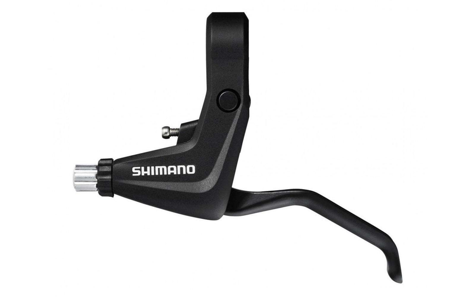 Ручка тормоза V-Brake, правая, Shimano Alivio T4000R, под 2 пальца, черная