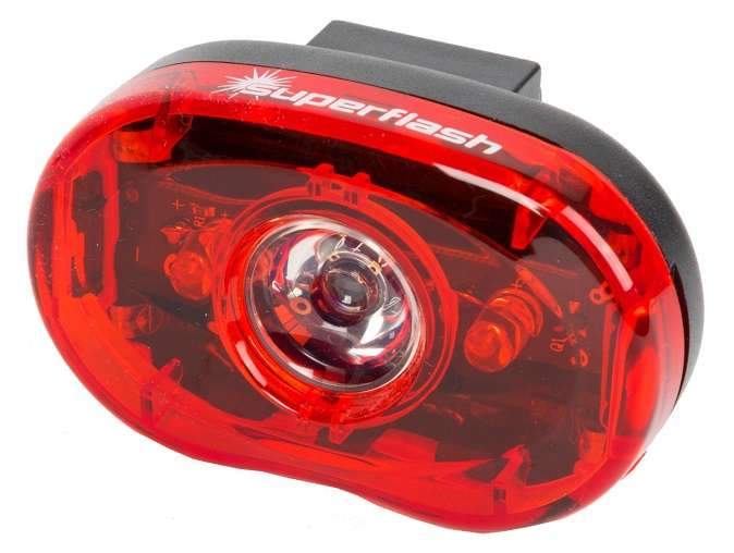 Фонарь задний SMART Superflash, 3диода(1-0.5W), 2режима