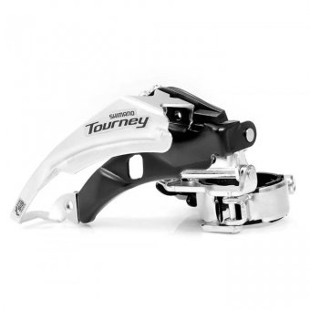 Переключатель передний 6/7ск, для 42Т, SHIMANO TY500, ун.тяга, хомут 31.8, угол 66-69°
