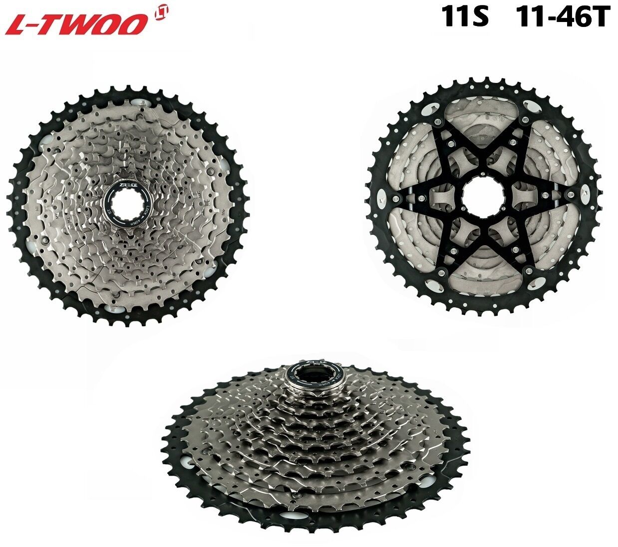 Кассета 11ск  L-TWOO CS-A11, 11-46T, Nickel-Plated