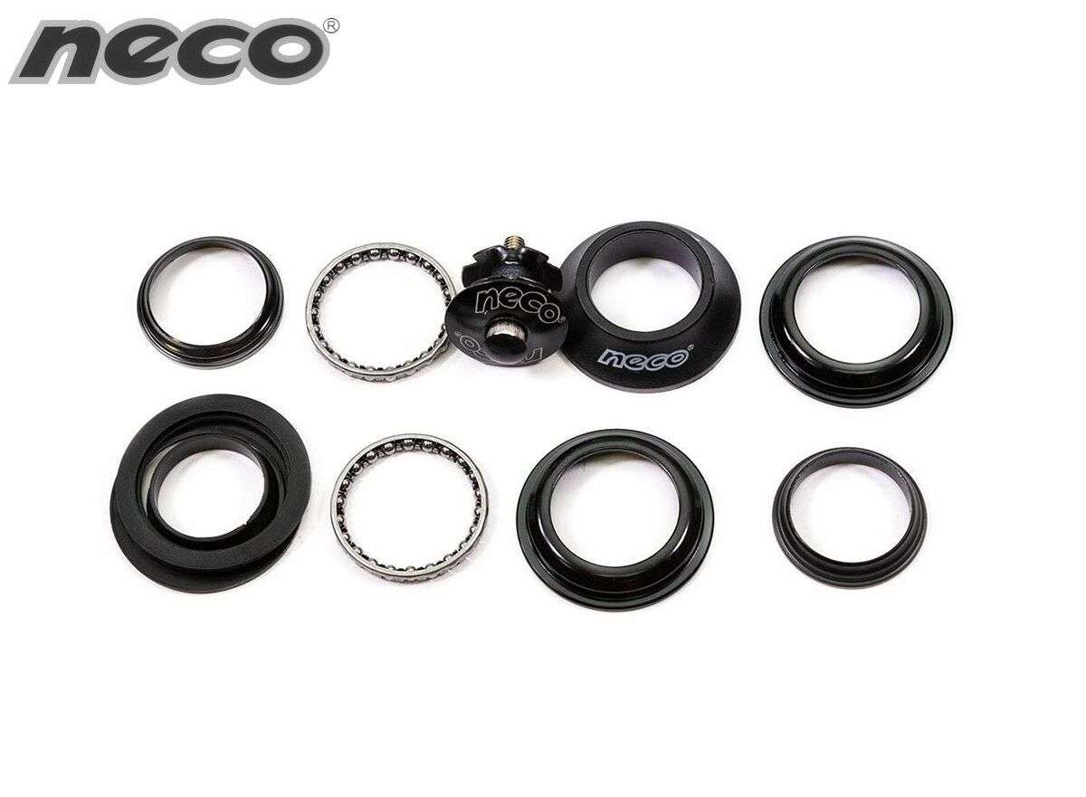 Колонка рулевая 1-1/8", полуинтегрированная, NECO H159, 28.6/44/30мм, черная
