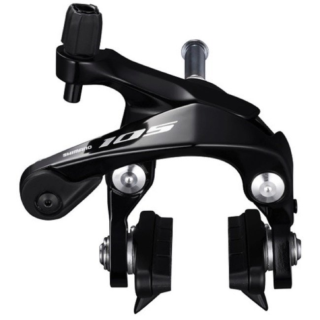 Тормоз клещевой Shimano 105, R7000, передний, цв. черный, колодк. R55C4, болт 27,5