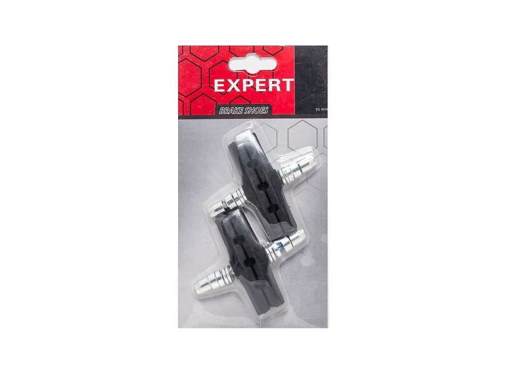 Колодки тормозные V-Brake 70мм черные, EXPERT