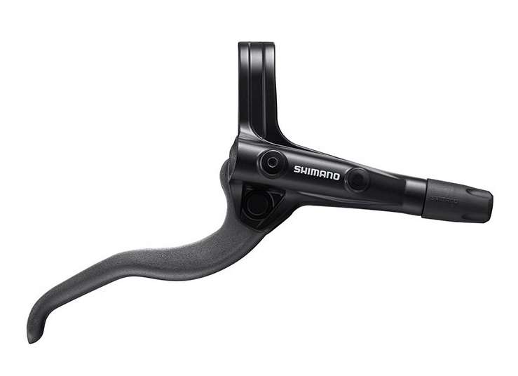 Ручка тормозная левая Shimano MT400, для гидравл. диск. тормозов, черная