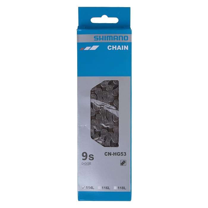 Цепь 9ск SHIMANO HG53, 114зв, пин