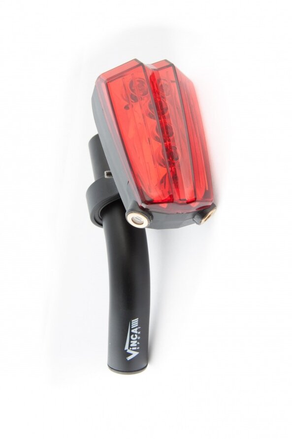Фонарь задний 5 диодов, 2 LED габарита, эффект лазерных лучей, Vinca Sport