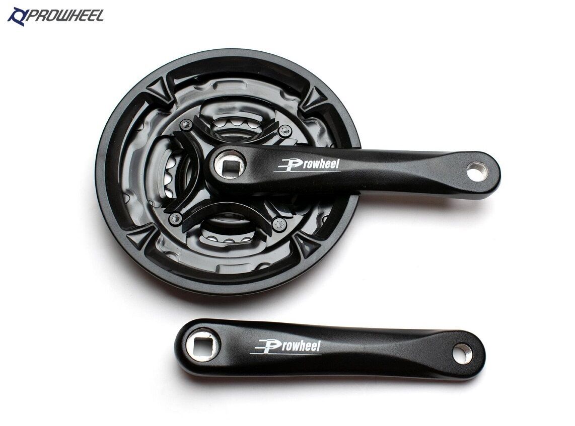 Система 6/7/8ск PROWHEEL, 24/34/42Т, 165мм, алюминиевые шатуны, чёрный