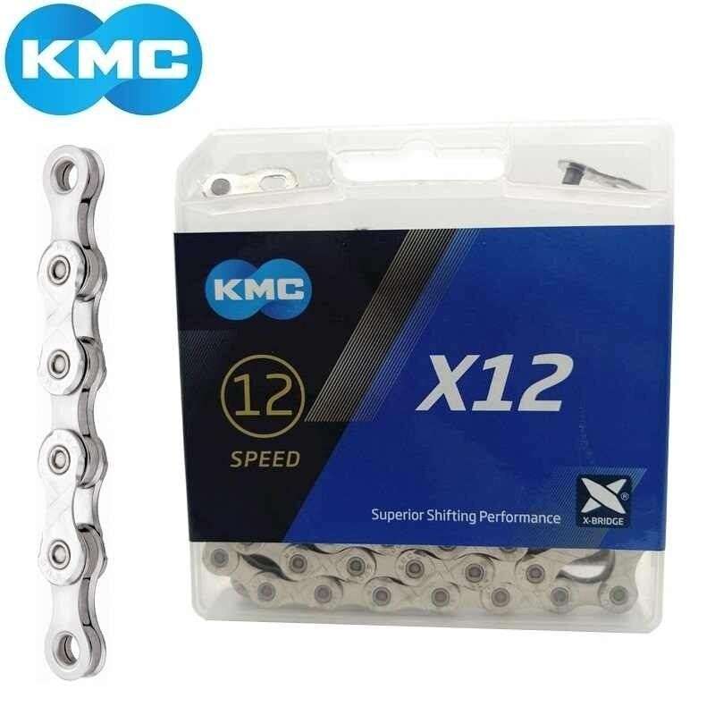 Цепь 12ск, KMC X12, с замком, 126 звеньев