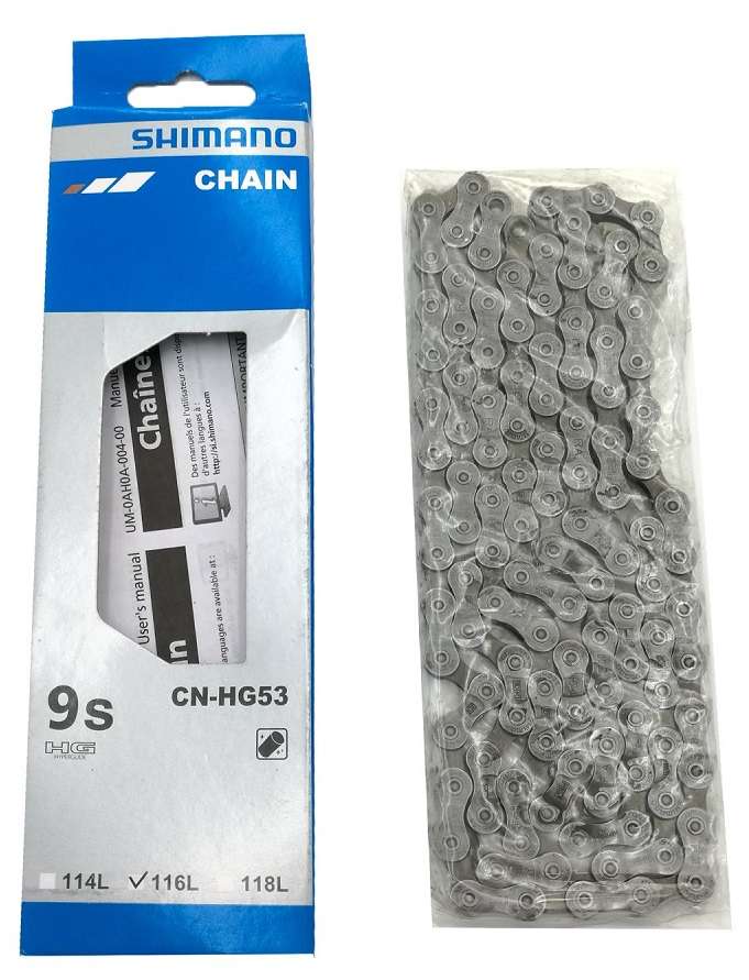 Цепь 9ск SHIMANO HG53, 116зв, 6.6-6.7мм, пин